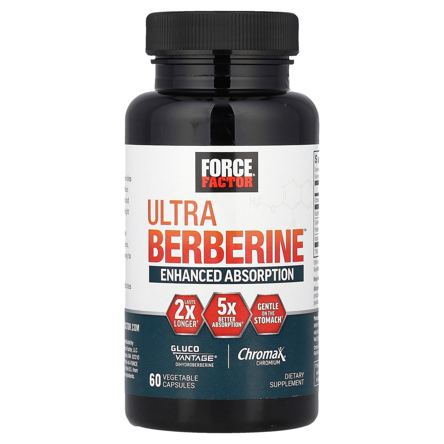 Force Factor, Ultra Berberine™, 60 Vegetable Capsules