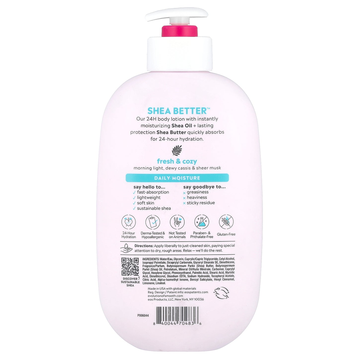 EOS, Shea Better™, 24H Moisture Body Lotion, Fresh & Cozy, 16 fl oz (473 ml)