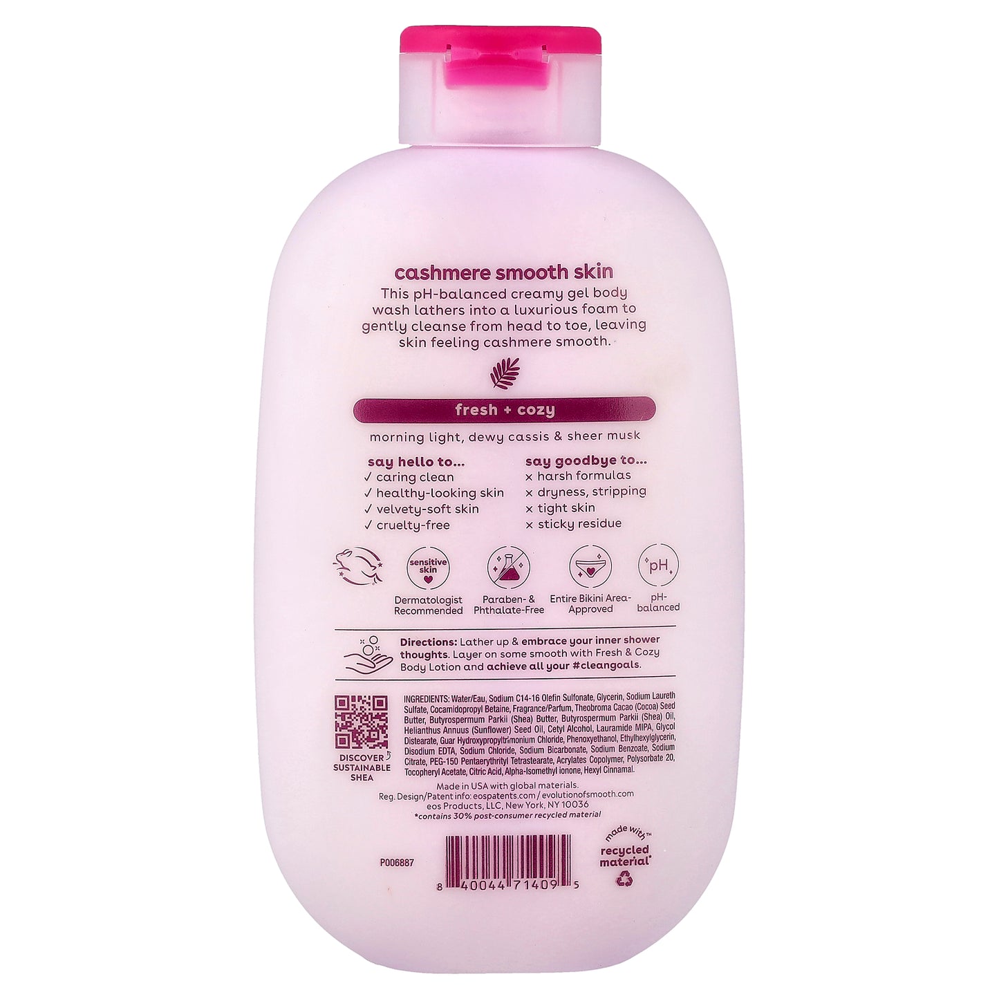 EOS, Shea Better™, Cashmere Body Wash, Fresh & Cozy, 16 fl oz (473 ml)