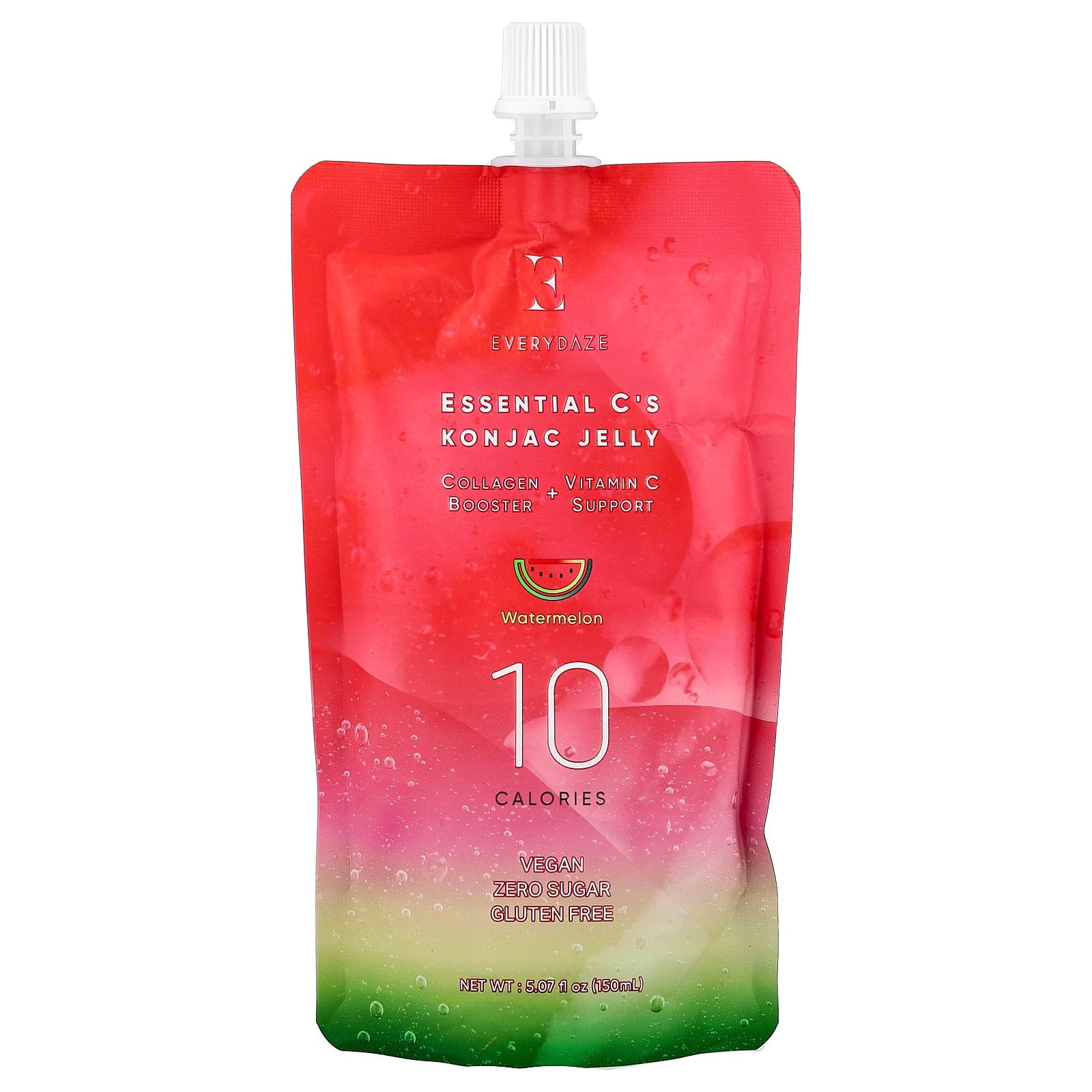 Everydaze, Essential C's Konjac Jelly, Watermelon, 5.07 fl oz (150 ml)