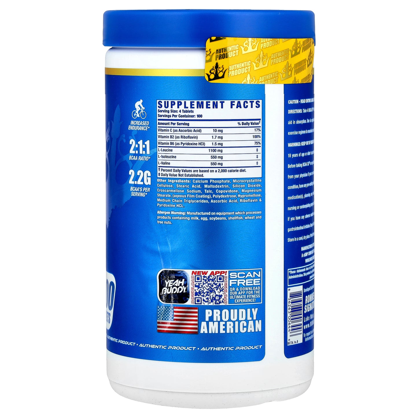 Ronnie Coleman, Vital Edition, BCAA XS™, 400 Tablets