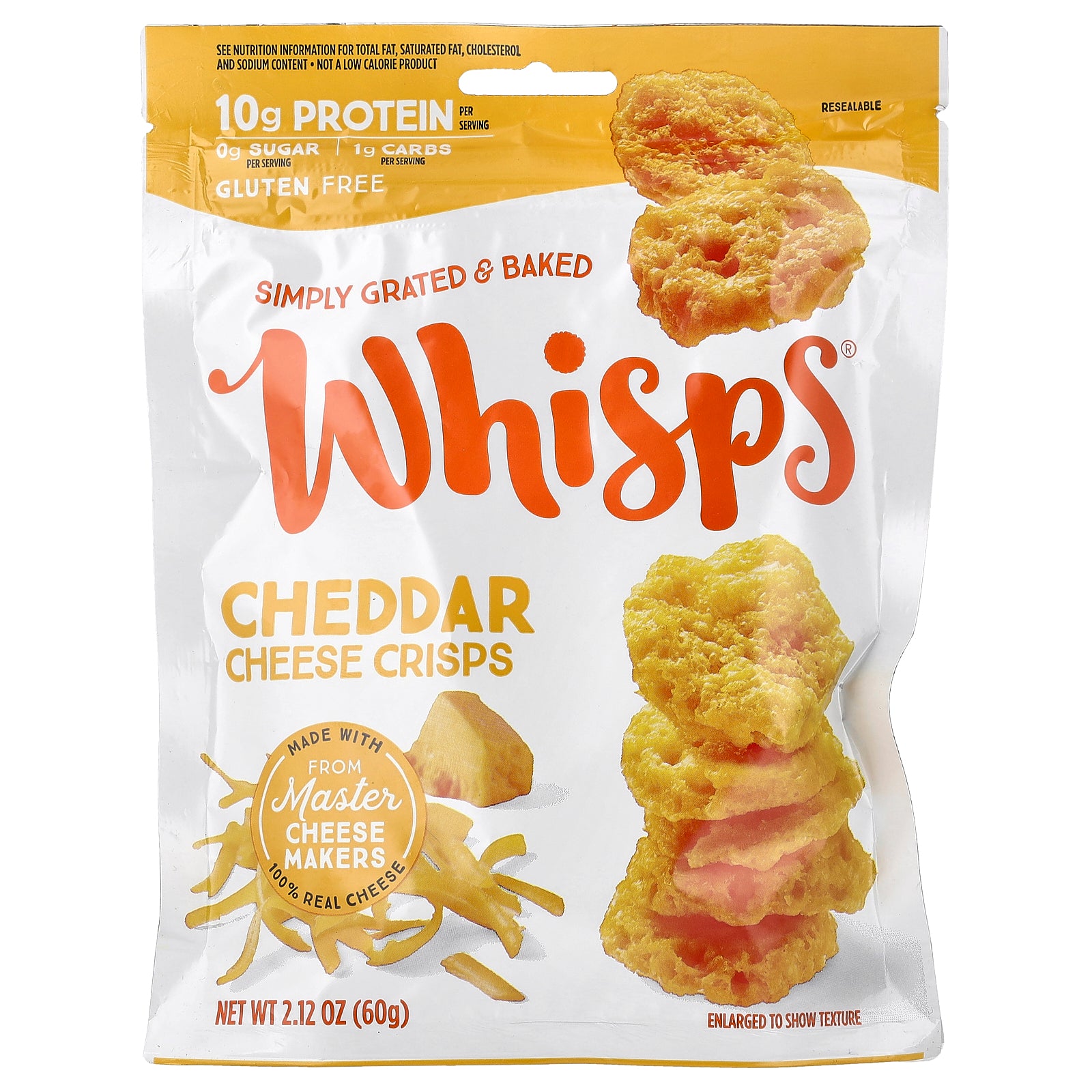 Whisps, Cheese Crisps, Cheddar , 2.12 oz (60 g)