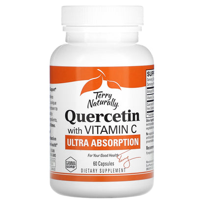 Terry Naturally, Quercetin with Vitamin C, Ultra Absorption, 60 Capsules