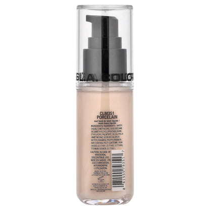 L.A. Colors, Truly Matte Foundation, CLM351 Porcelain, 1.35 fl oz (40 ml)