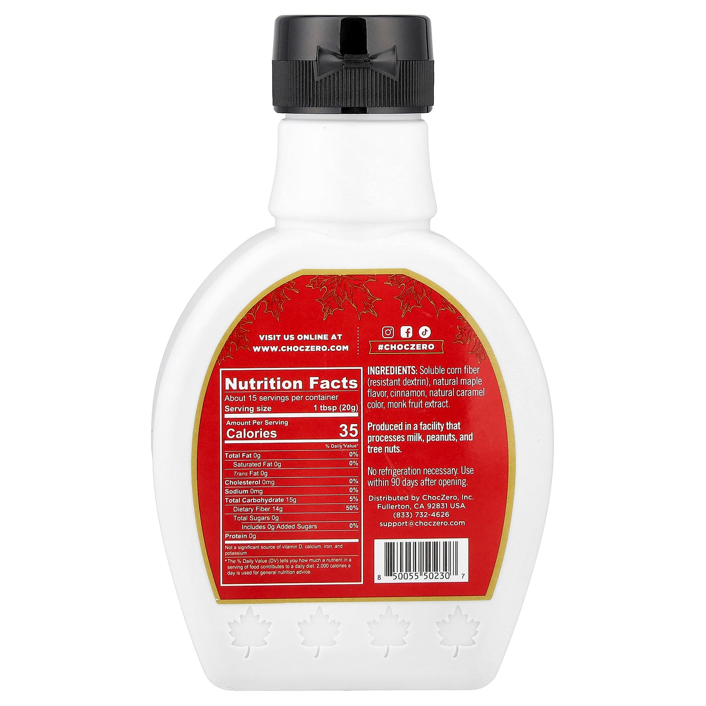 ChocZero, Cinnamon Maple Syrup , 10.5 oz (300 g)