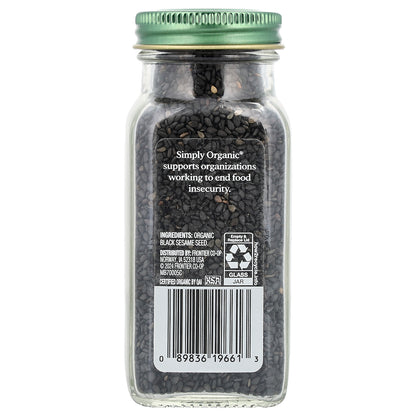Simply Organic, Black Sesame Seed, 2.82 oz (80 g)