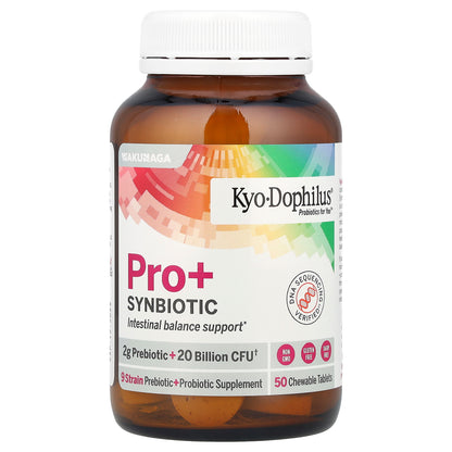 Kyolic, Kyo-Dophilus® Pro+ Synbiotic, Berry Smoothie, 50 Chewable Tablets