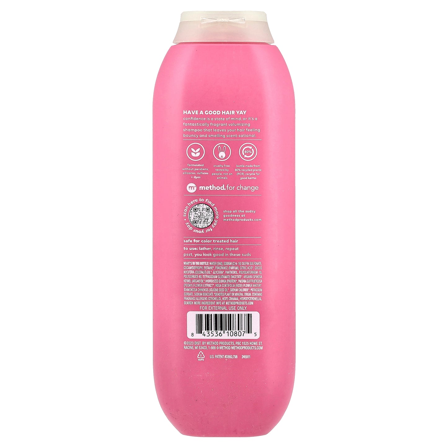 Method, Volumizing Shampoo, Pure Peace, 14 fl oz (414 ml)