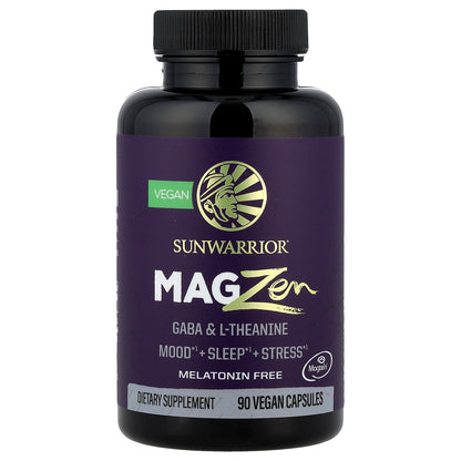 Sunwarrior, MagZen, GABA & L-Theanine, 90 Vegan Capsules