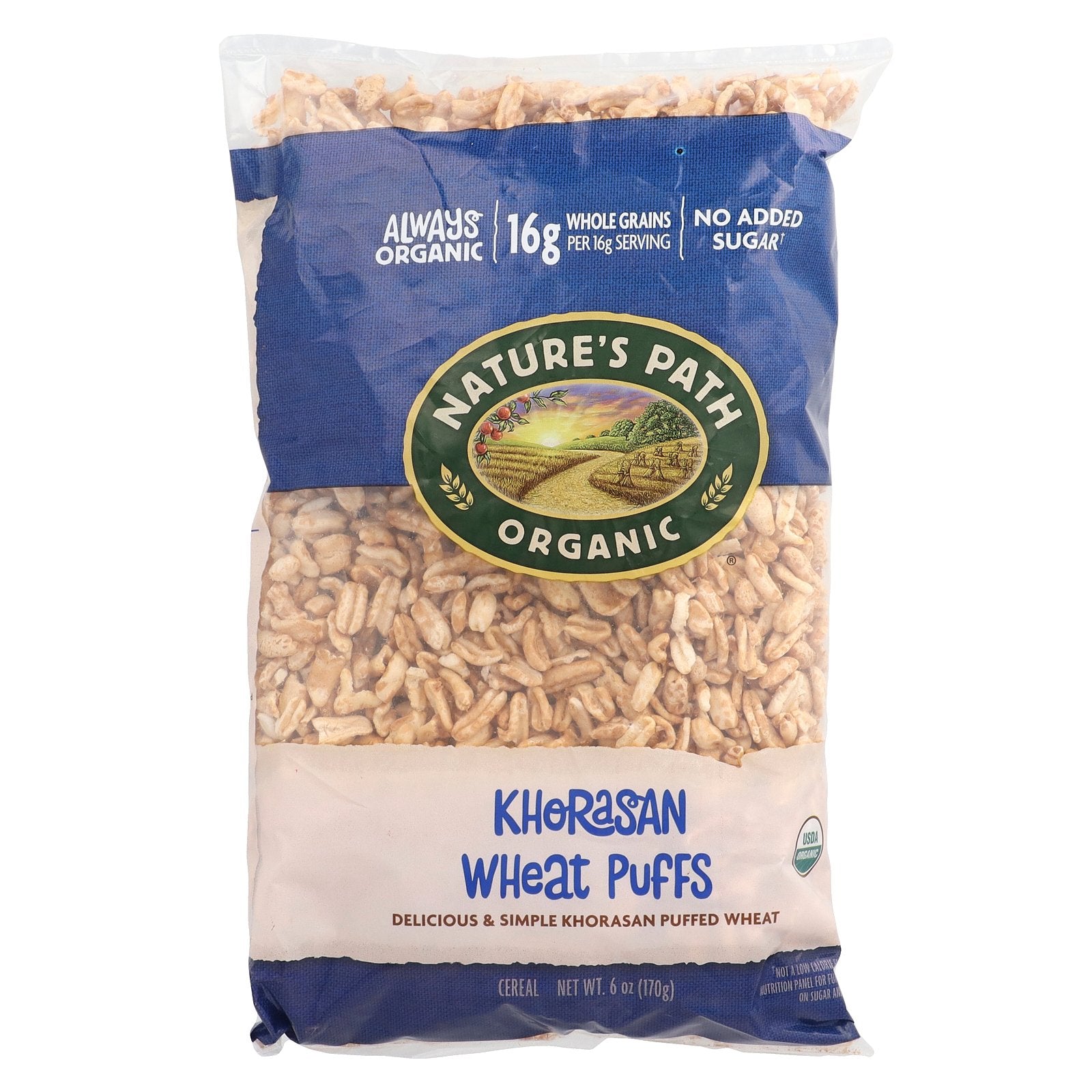 Nature's Path, Organic Khorasan Wheat Puffs Cereal, 6 oz (170 g)