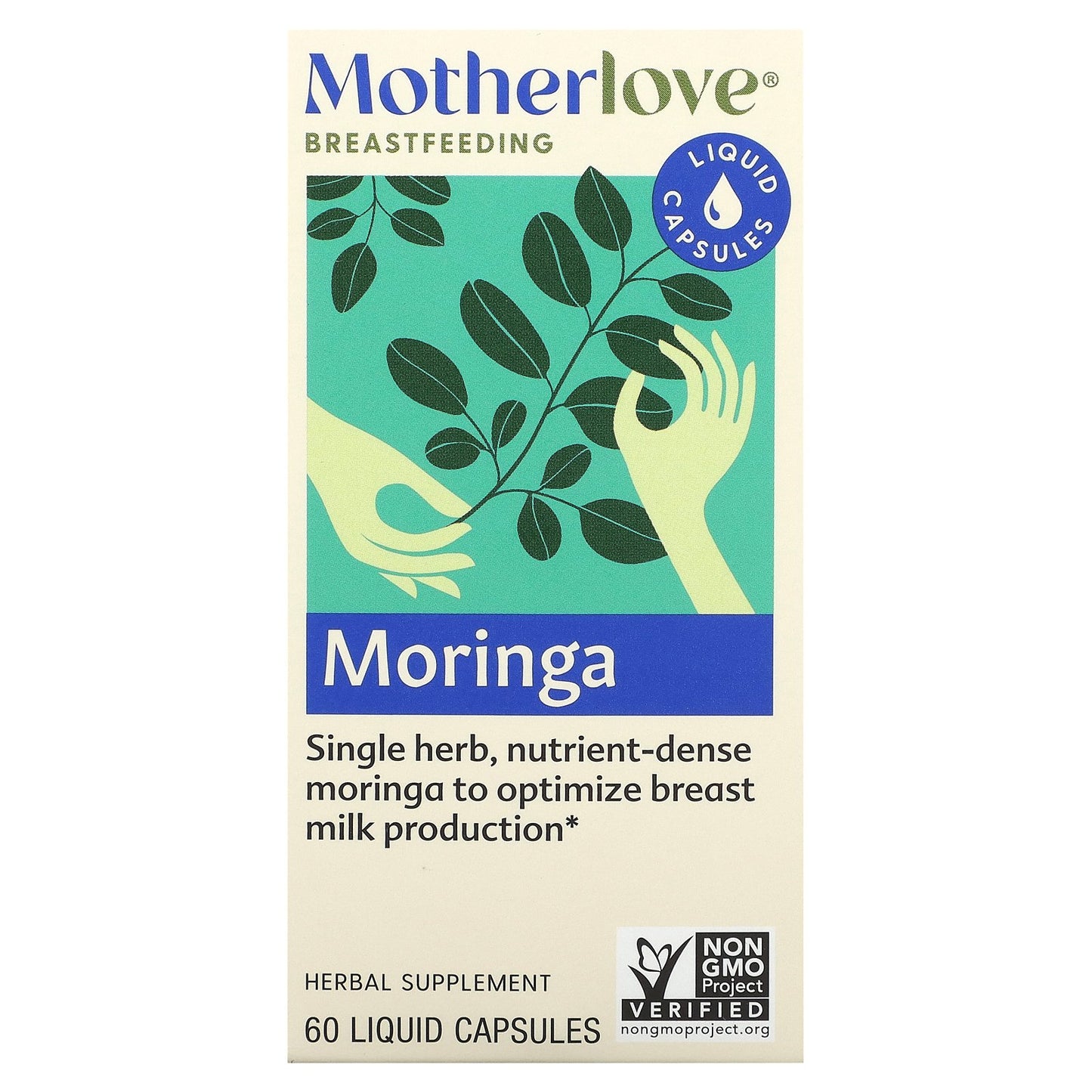 Motherlove, Breastfeeding, Moringa, 60 Liquid Capsules (579 mg per Capsule)
