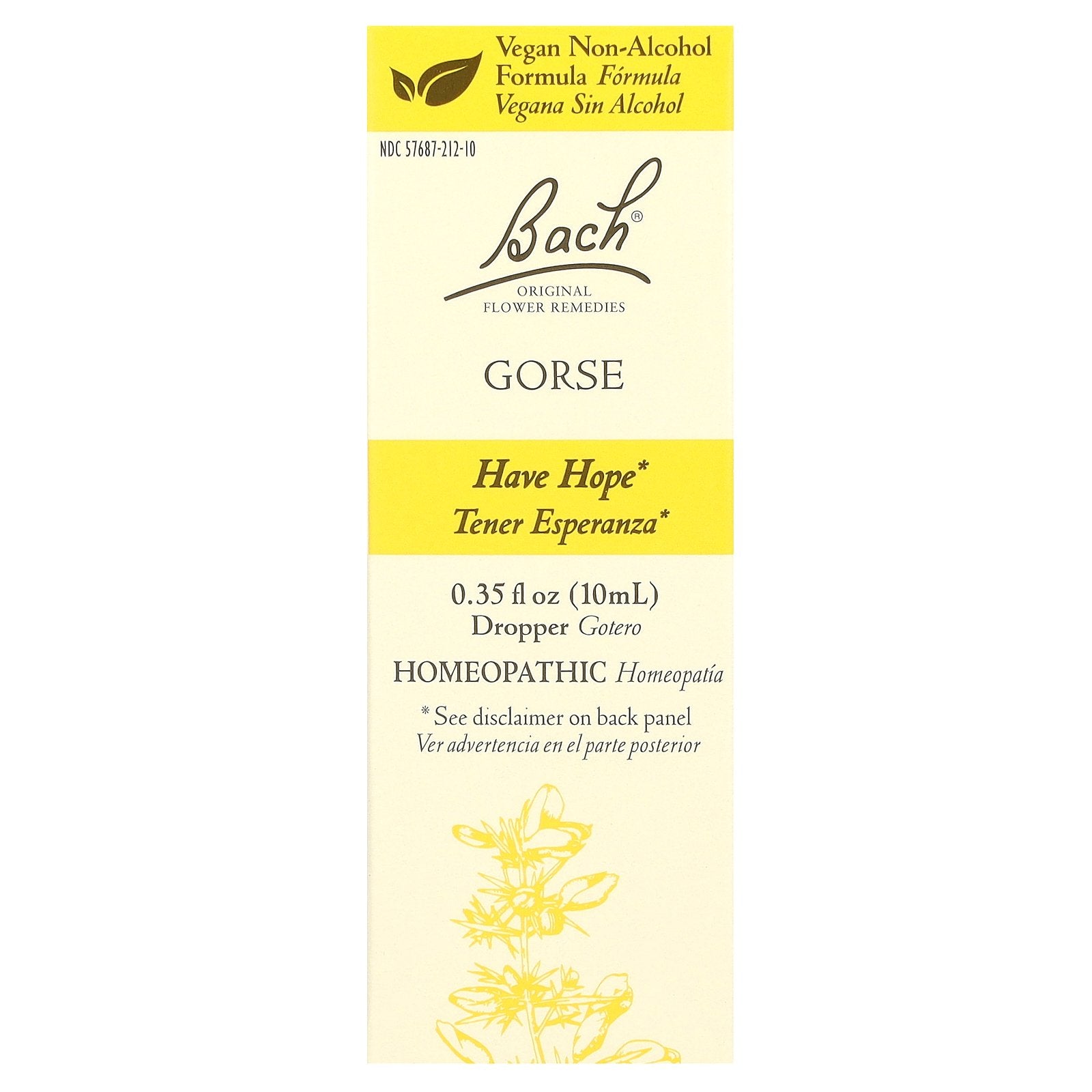 Bach, Original Flower Remedies, Gorse, 0.35 fl oz (10 ml)