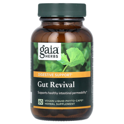 Gaia Herbs, Gut Revival, 60 Vegan Liquid Phyto-Caps