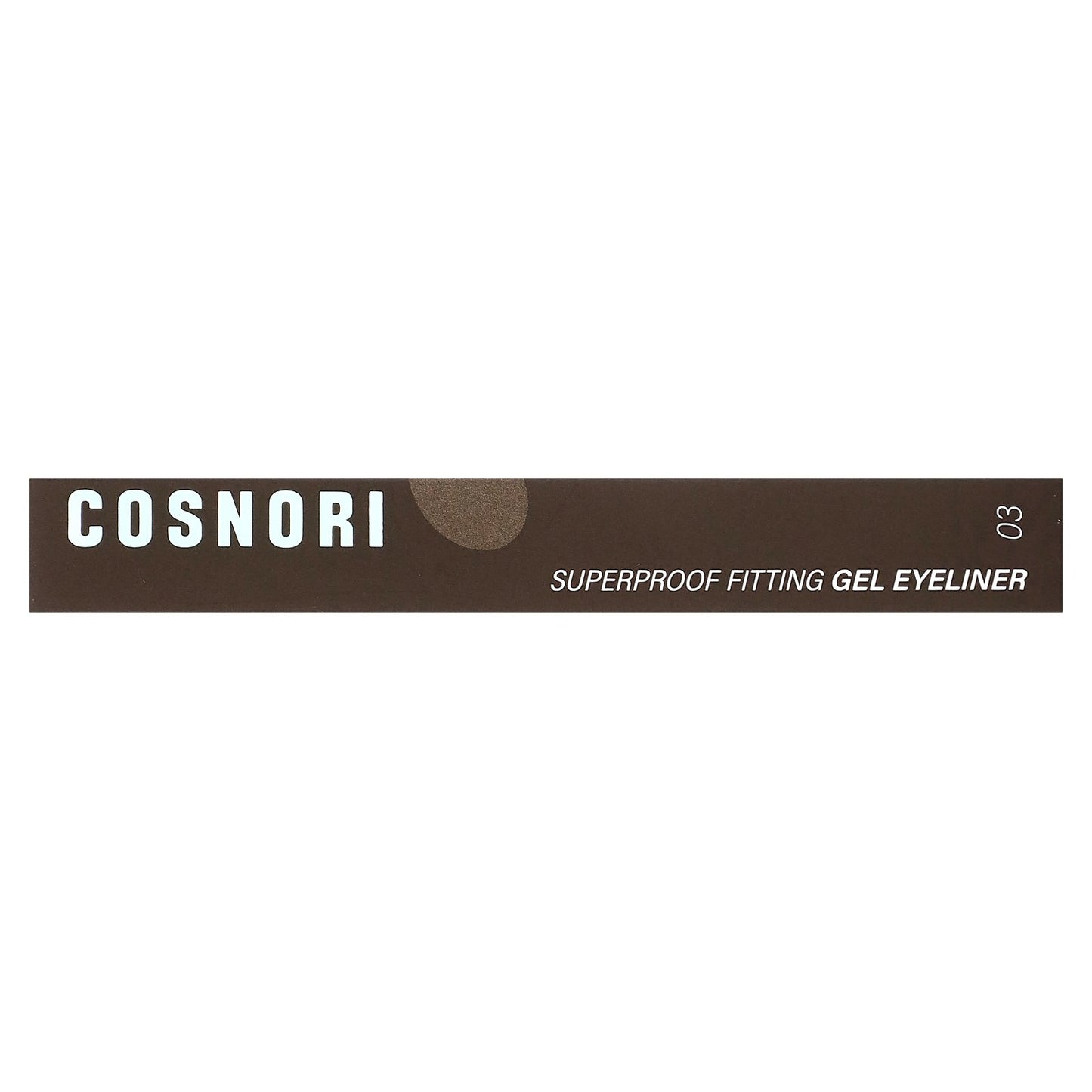 Cosnori, Superproof Fitting Gel Eyeliner, 03 Walnut Brown, 0.13 g