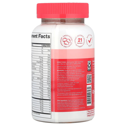 SmartyPants, Women's Plus, Multi & Omegas Gummies, Strawberry, Orange, and Lemon Creme, 90 Gummies