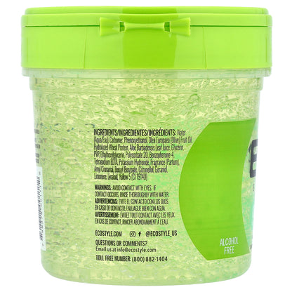 Eco Style, Styling Gel, Max Hold, All Hair Types, Olive Oil, 16 oz (454 g)