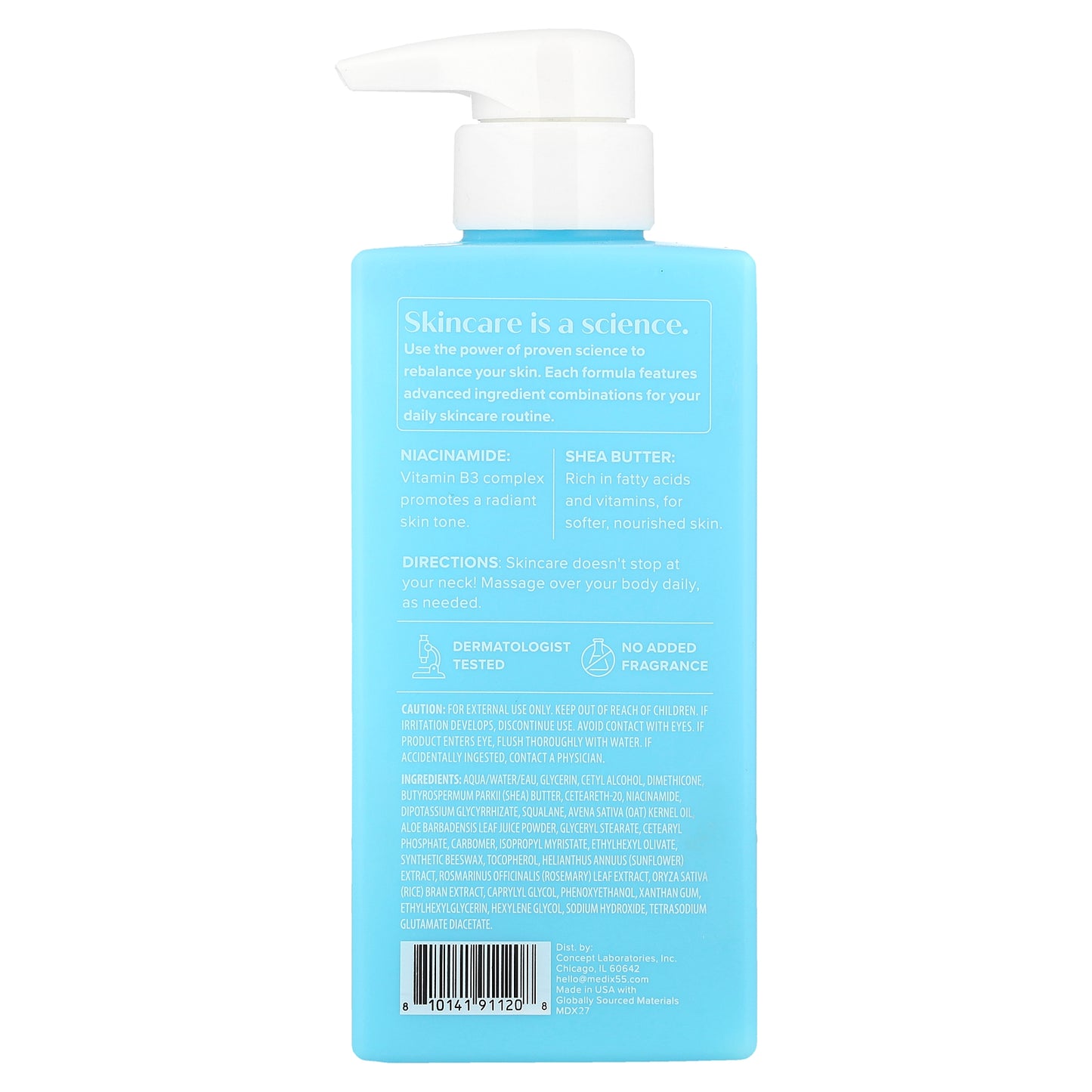Medix 5.5, Body Cream, Niacinamide + Shea Butter, 15 fl oz (444 ml)
