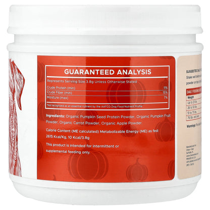 Chew + Heal, Organic Pumpkin Digestive Defense, For Dogs, 16 oz (454 g)