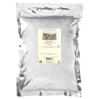 Starwest Botanicals, Organic Raspberry Leaf, Cut & Sifted, 1 lb (453.6 g)