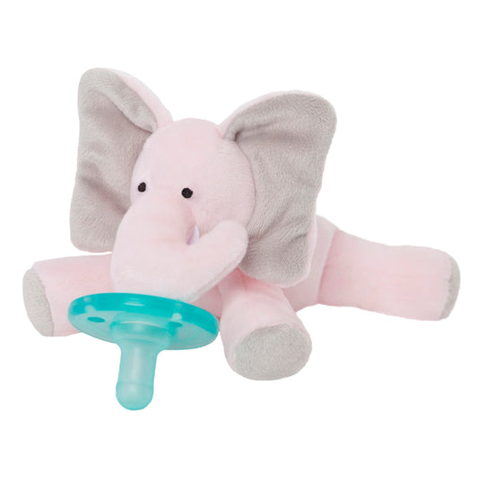 WubbaNub, Infant Pacifier, 0-6 Months, Pink Elephant, 1 Pacifier