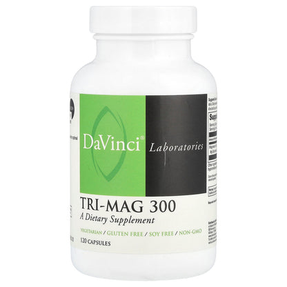 DaVinci Laboratories, Tri-Mag 300, 120 Capsules (75 mg per Capsule)