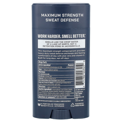 Duke Cannon Supply Co., Trench Warfare® Antiperspirant + Deodorant, Midnight Swim, Sandal Wood + Lavender, 3 oz (85 g)