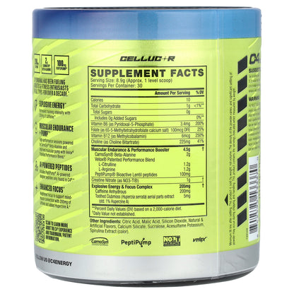 C4 / Cellucor, C4® Original, Pre-Workout, Icy Blue Razz, 9.4 oz (267 g)