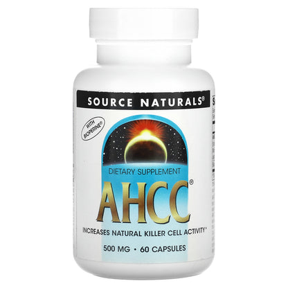 Source Naturals, AHCC With Bioperine, 60 Capsules