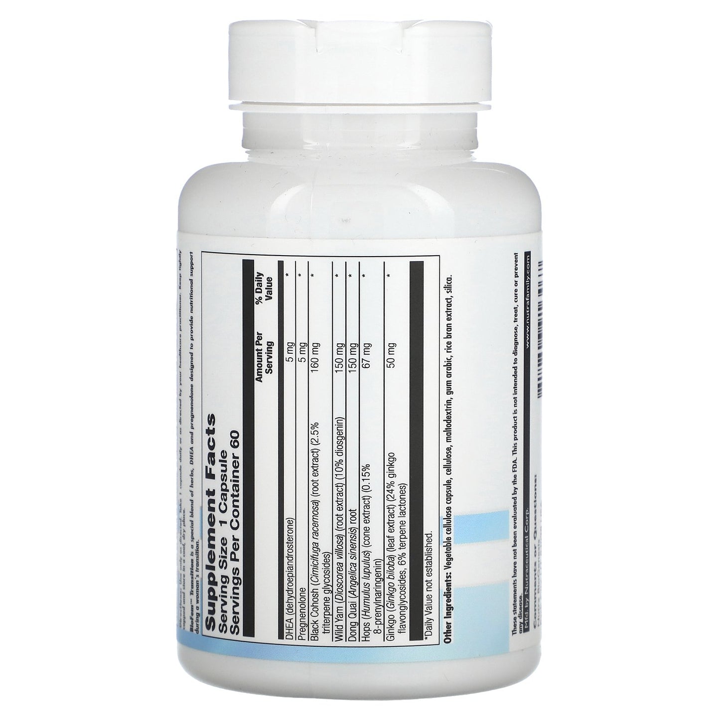 Nutra BioGenesis, BioFem Transition, 60 Capsules