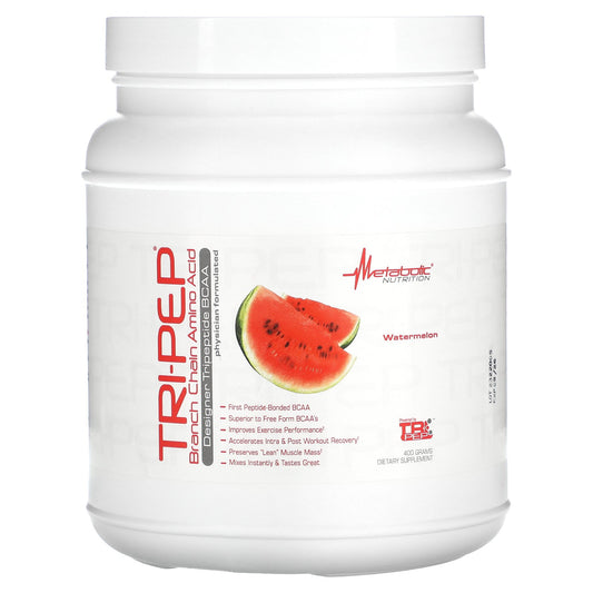 Metabolic Nutrition, Tri-Pep, Branch Chain Amino Acid, Watermelon, 14.1 oz, (400 g)