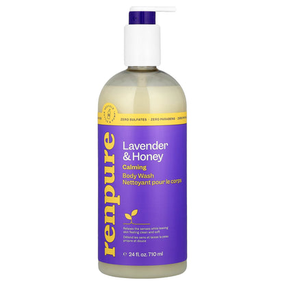 Renpure, Calming Body Wash, Lavender & Honey, 24 fl oz (710 ml)