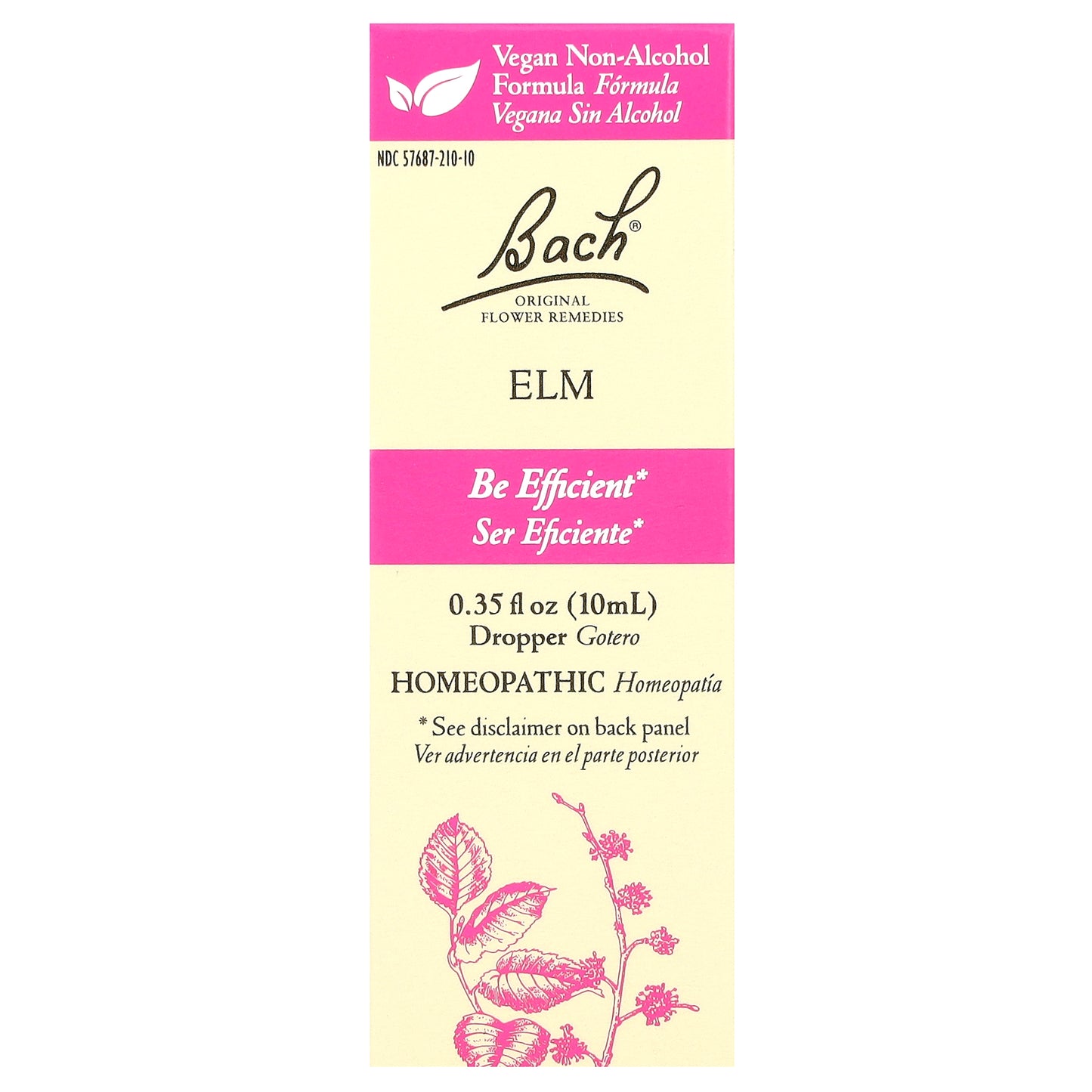 Bach, Original Flower Remedies, Elm, 0.35 fl oz (10 ml)