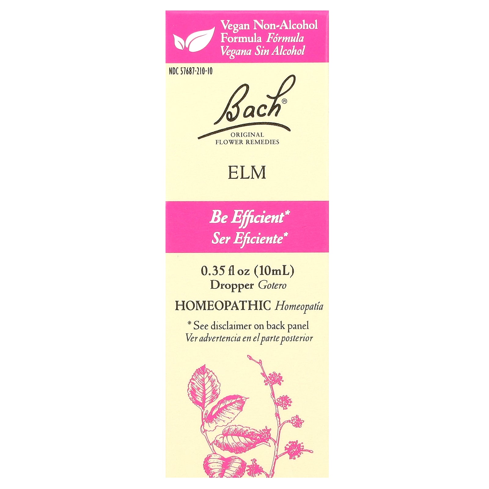 Bach, Original Flower Remedies, Elm, 0.35 fl oz (10 ml)