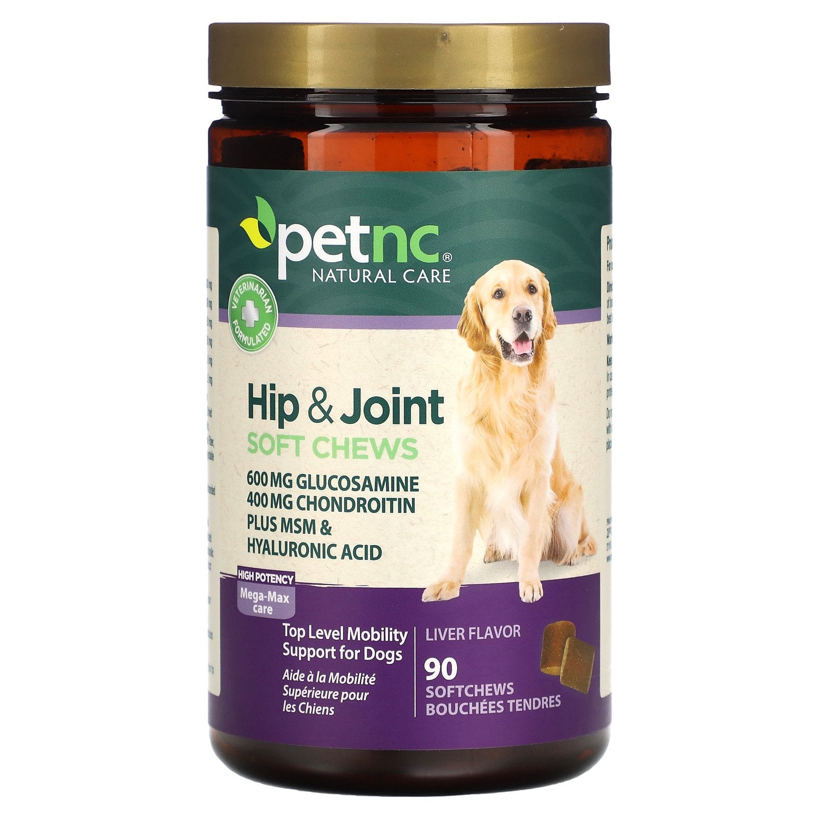 petnc NATURAL CARE, Hip & Joint, High Potency, Liver, 90 Softchews