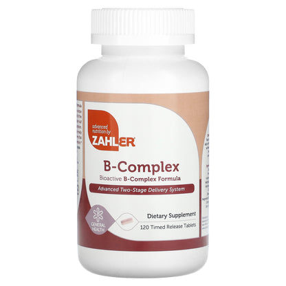 Zahler, Bioactive B-Complex, 120 Time Release Tablets