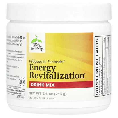 Terry Naturally, Fatigued to Fantastic!™ Energy Revitalization Drink Mix, 7.6 oz (216 g)