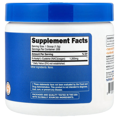 Nutricost, NAC, Unflavored , 8.9 oz (250 g)