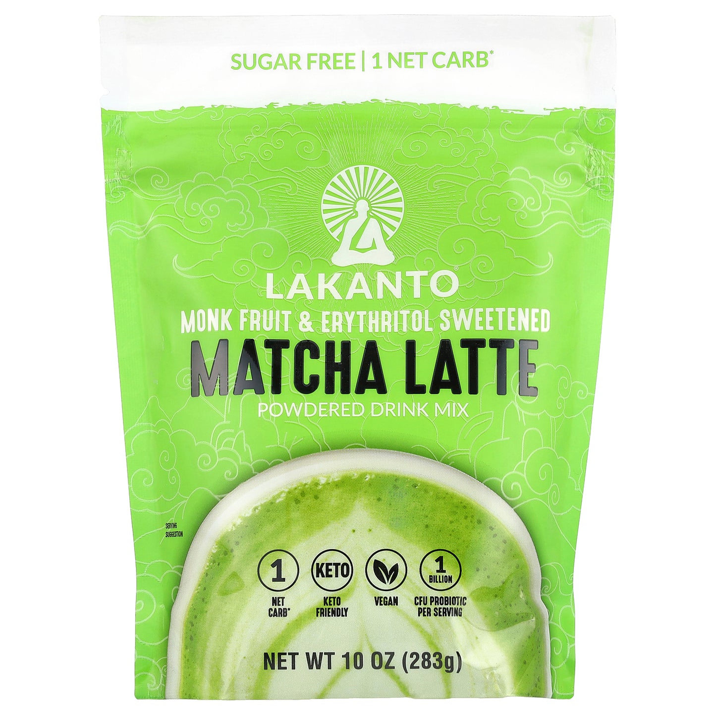 Lakanto, Matcha Latte, Powdered Drink Mix, 10 oz (283 g)