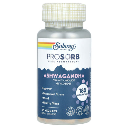 Solaray, Ashwagandha, 240 mg, 30 VegCaps