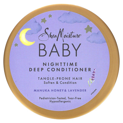 SheaMoisture, Baby, Nighttime Deep Conditioner, Manuka Honey & Lavender, 12 fl oz (340 ml)