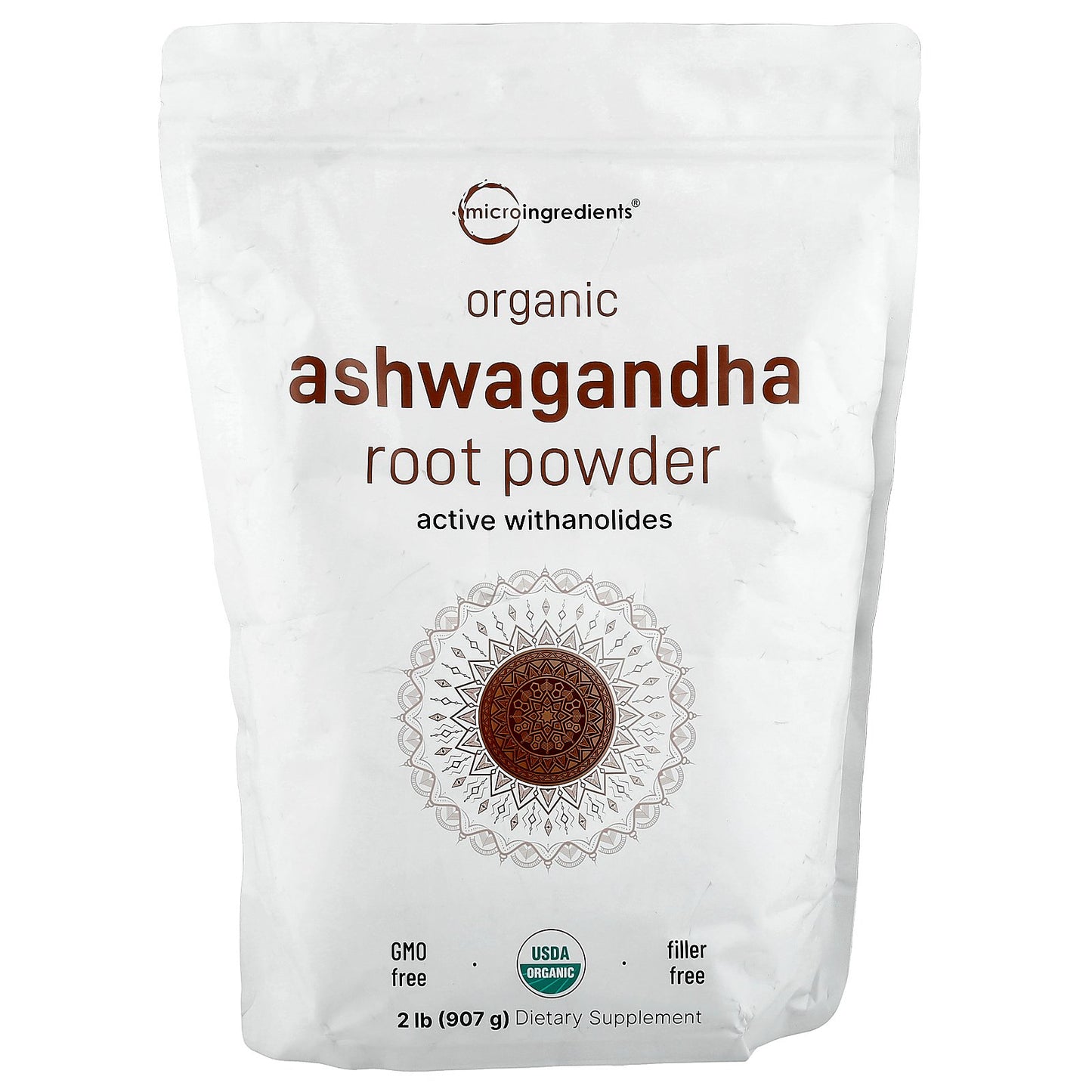 Micro Ingredients, Organic Ashwagandha Root Powder, 2 lb (907 g)