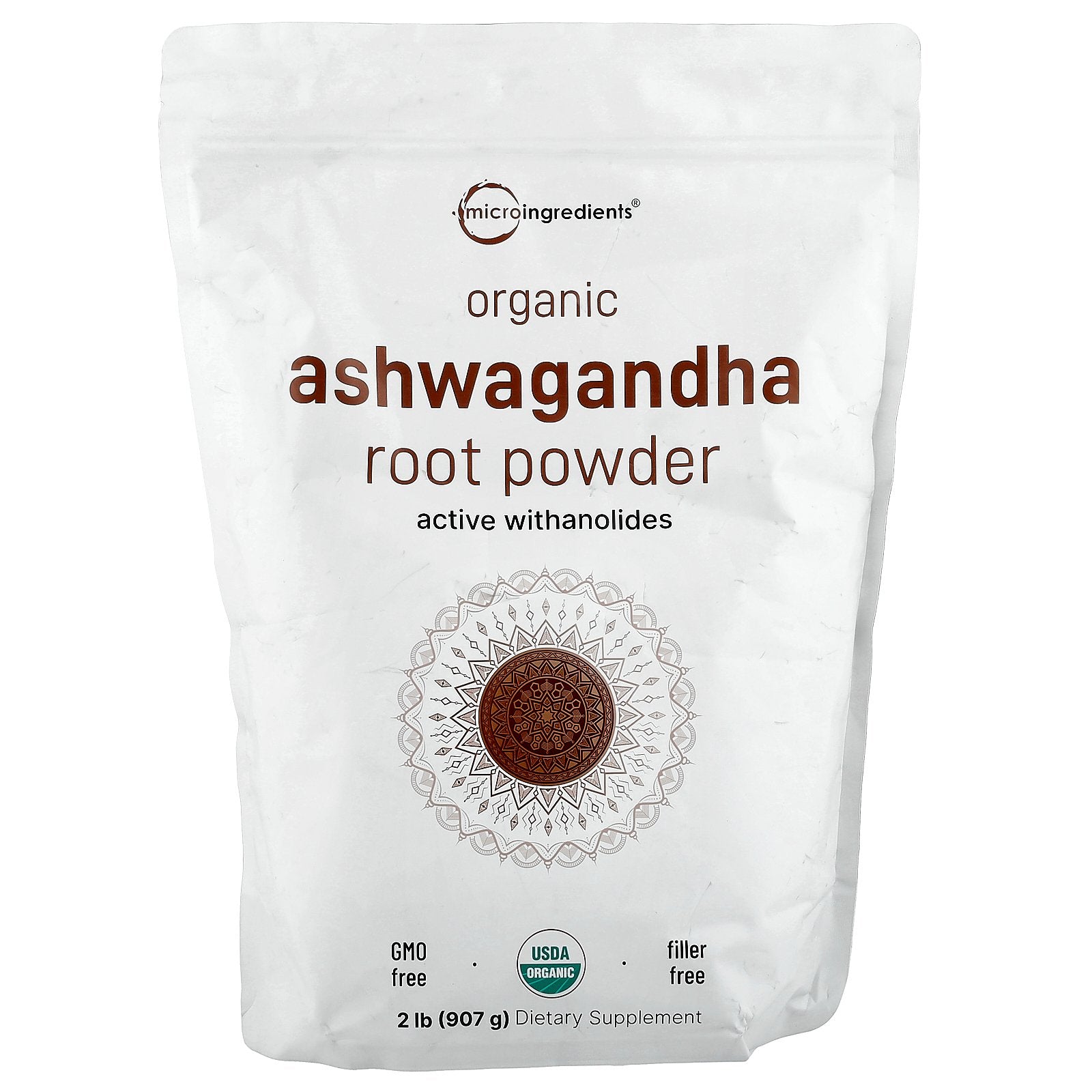 Micro Ingredients, Organic Ashwagandha Root Powder, 2 lb (907 g)