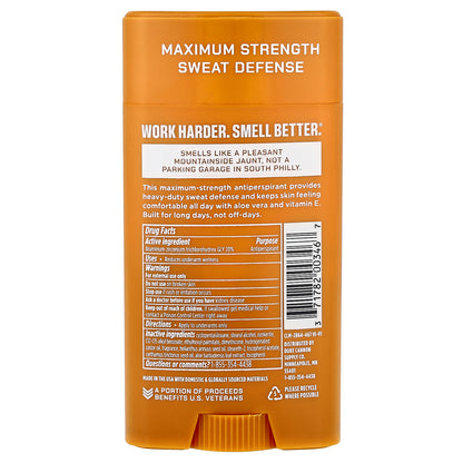 Duke Cannon Supply Co., Trench Warfare® Antiperspirant + Deodorant, Sawtooth, Alpine Air + Cedarwood, 3 oz (85 g)