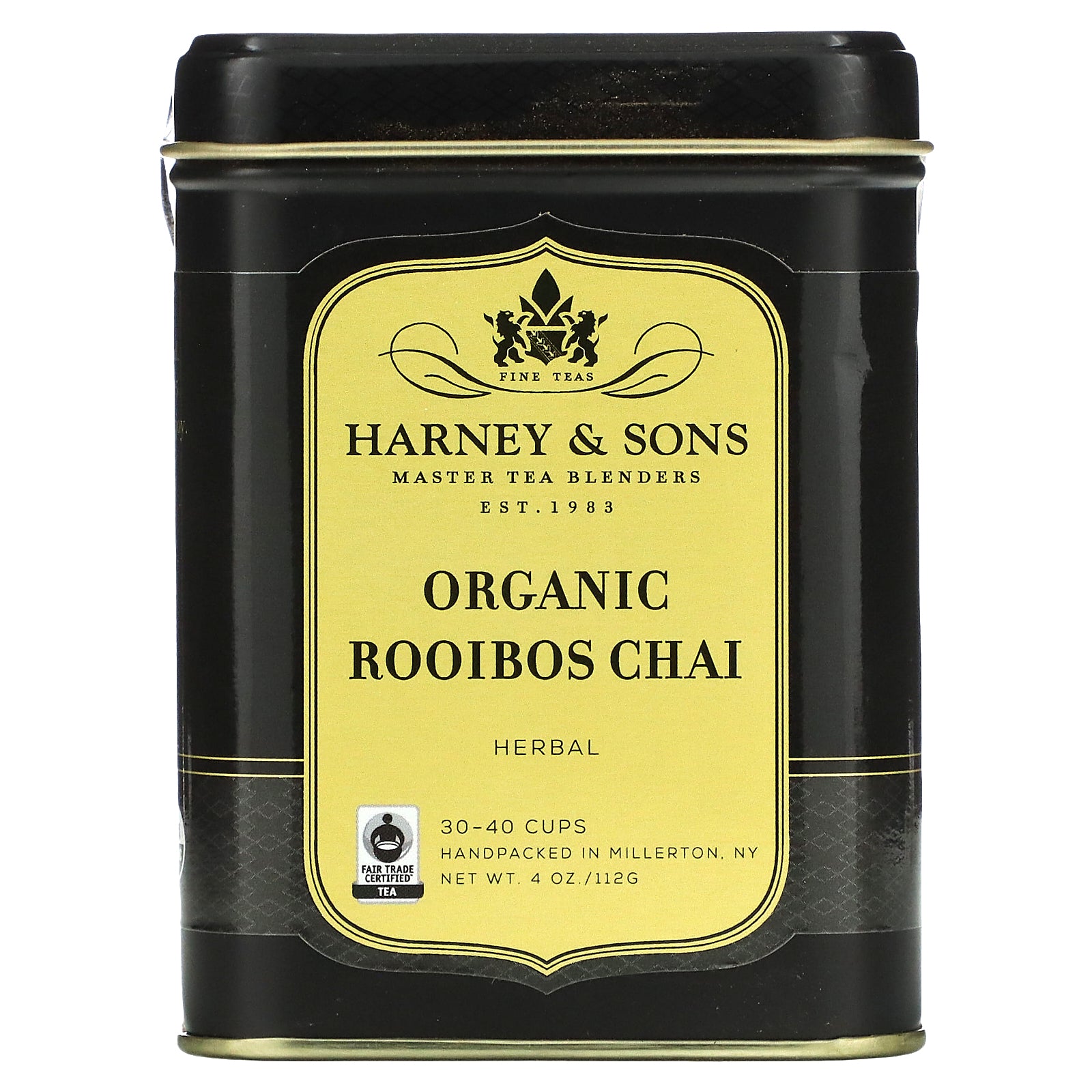 Harney & Sons, Organic Rooibos Chai, Herbal Tea, Caffeine Free , 4 oz (112 g)