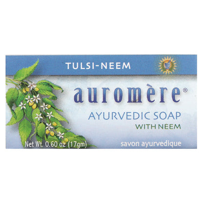 Auromere, Ayurvedic Bar Soap with Neem, Tulsi-Neem, 0.6 oz (17 gm)