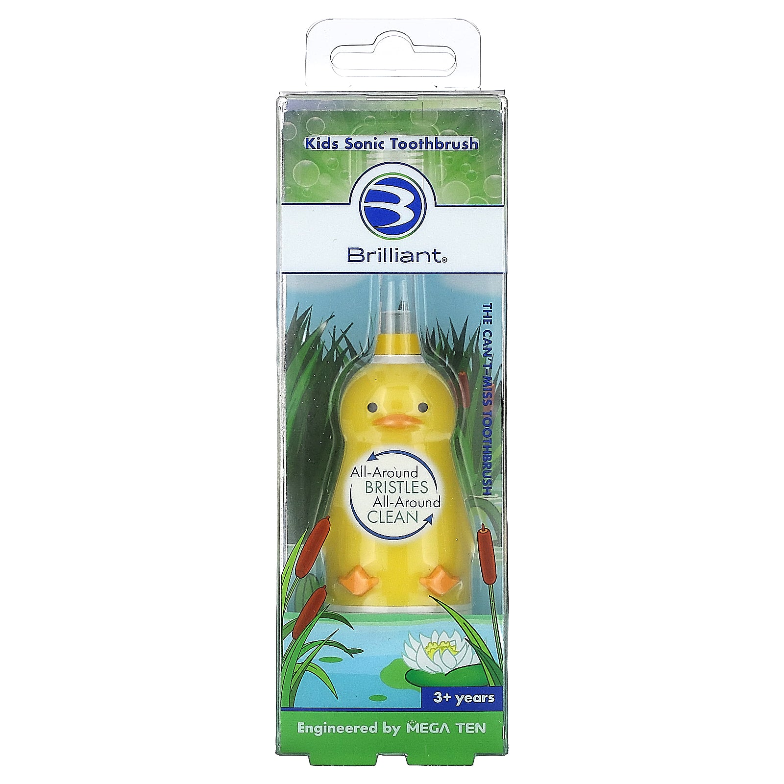 Baby Buddy, Brilliant, Kids Sonic Toothbrush, 3+ Years, Duck, 1 Sonic Toothbrush