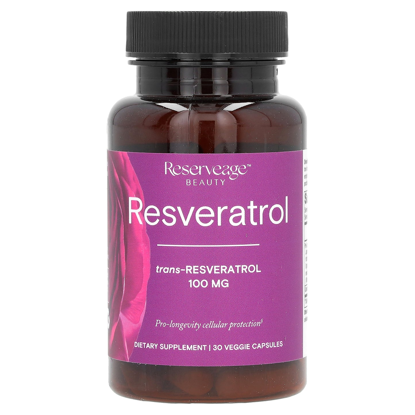 Reserveage Beauty, Resveratrol, 100 mg, 30 Veggie Capsules