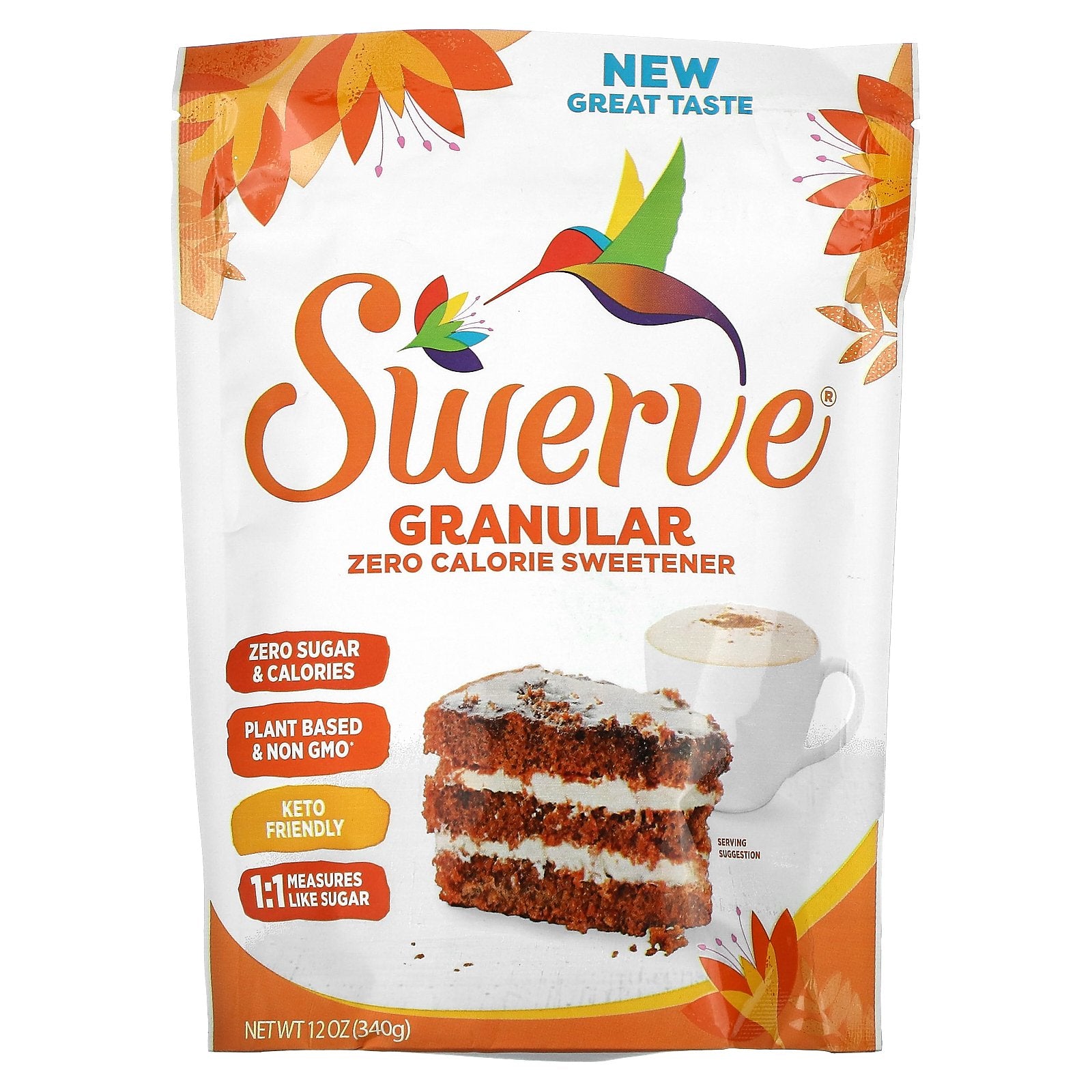 Swerve, Granular Zero Calorie Sweetener, 12 oz (340 g)