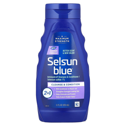 Selsun Blue, 2 in 1 Antidandruff Shampoo & Conditioner, 11 fl oz (325 ml)
