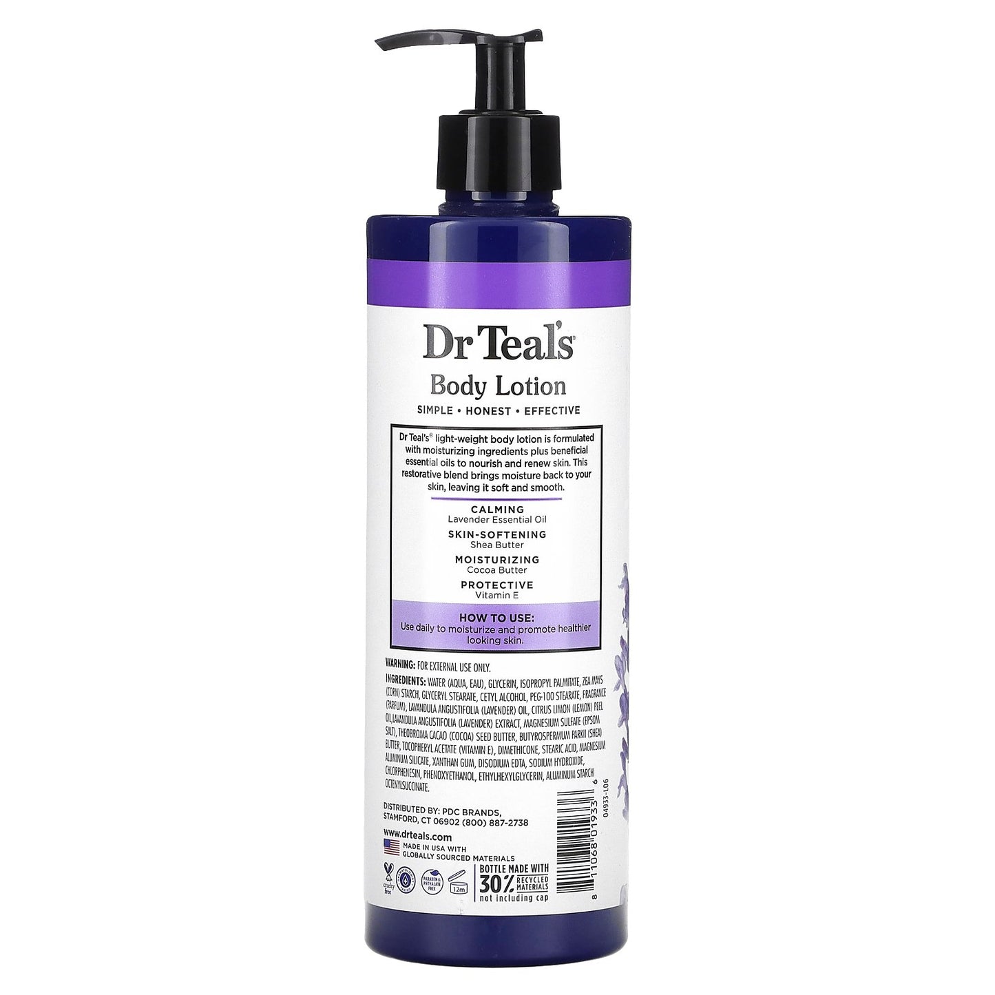 Dr. Teal's, Body Lotion, Soothe & Sleep, Lavender, 18 fl oz (532 ml)